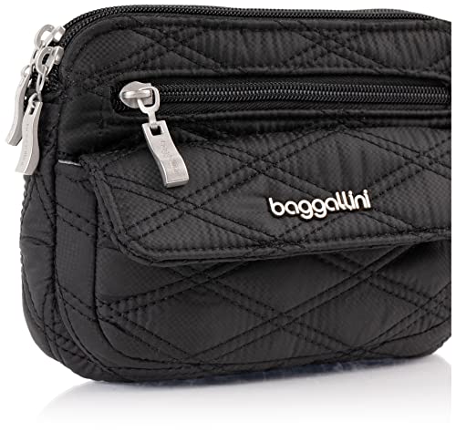 Baggallini Womens Modern Everywhere Mini, Black Quilt, One Size US