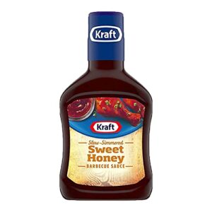 kraft spicy honey slow-simmered bbq barbecue sauce (18 oz bottle)