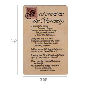 Pocket Card Bookmark Pack of 12 – Complete Serenity Prayer