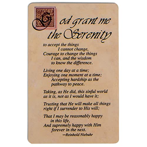 Pocket Card Bookmark Pack of 12 – Complete Serenity Prayer