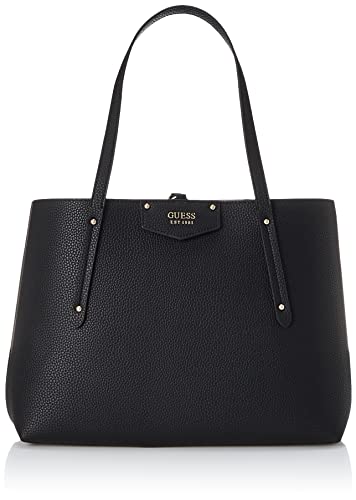 GUESS Womens Eco Brenton Tote Shoulder Bag, Black, One Size US