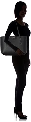 GUESS Womens Eco Brenton Tote Shoulder Bag, Black, One Size US