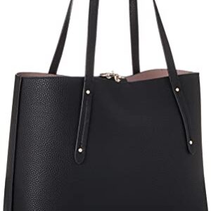 GUESS Womens Eco Brenton Tote Shoulder Bag, Black, One Size US