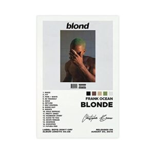 tobiang frank ocean blonde album limited poster canvas poster bedroom decor sports landscape office room decor gift unframe-style12x18inch(30x45cm)