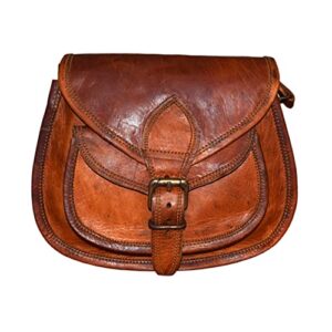urban handmade vintage leather bags, travel cross body shoulder bag for men and women, satchel multi pocket purse with adjustable strap