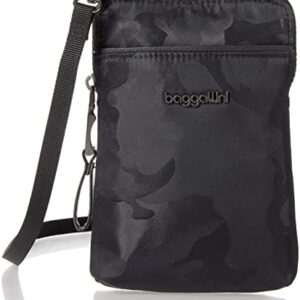 Baggallini Womens Broadway Crossbody cross body handbags, Black Camo Jacquard, One Size US