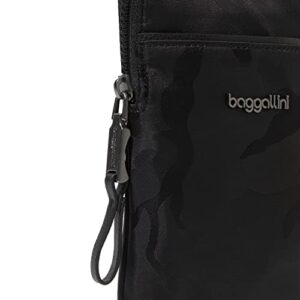 Baggallini Womens Broadway Crossbody cross body handbags, Black Camo Jacquard, One Size US