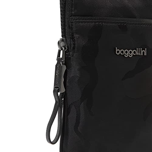 Baggallini Womens Broadway Crossbody cross body handbags, Black Camo Jacquard, One Size US