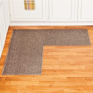 Collections Etc Skid-Resistant Backing Poly Berber Area Rug