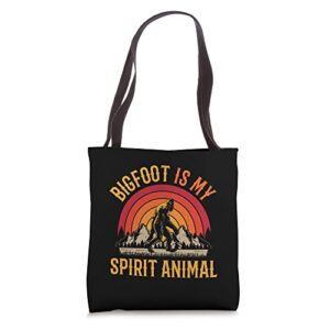 Bigfoot My Spirit Animal Undefeated Hide And Seek Champion Tote Bag