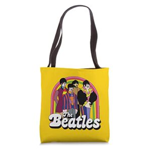 the beatles – rainbow yellow sub group tote bag