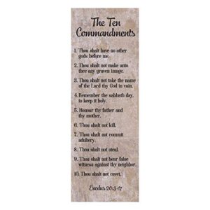 creative brands faithworks-inspirational bookmarks with scripture, pack of 10, ten commandments