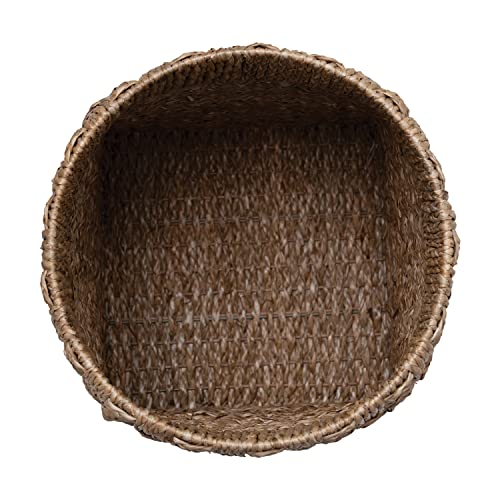 Bloomingville Hand-Woven Bankuan Braided Basket, 14" L x 14" W x 14" H, Natural