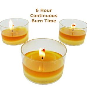 Beeswax Candle Works, 8-Hour Tea Lights (Pack of 18) 100% USA Beeswax