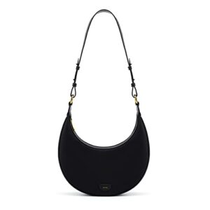 jw pei women’s carly saddle bag (black)