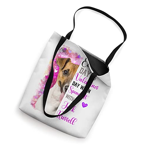 Women Jack Russell Terrier Dog Valentines Day Mom Dogs Tote Bag