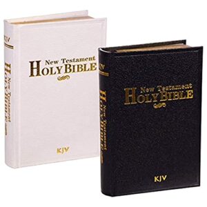 kjv pocket size holy bible value edition leatherette travel size-black
