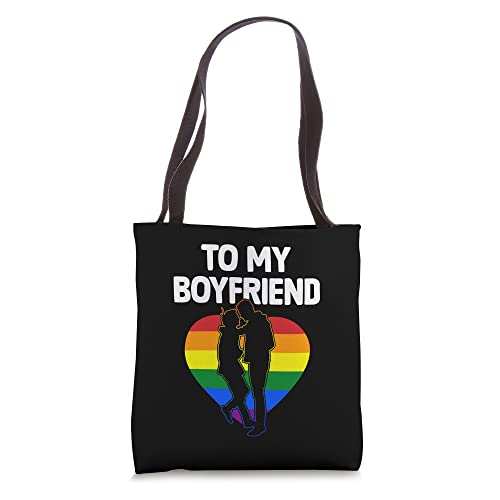 To My Boyfriend Valentine's Day Gay Couple Proud Gay Pride Tote Bag