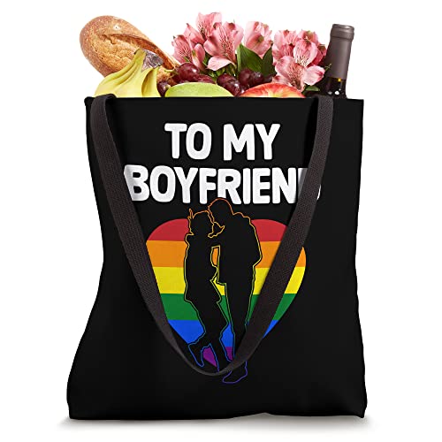 To My Boyfriend Valentine's Day Gay Couple Proud Gay Pride Tote Bag