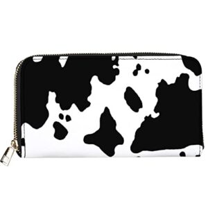 qwalnely leather cow print wallet cow print purse for women phone credit card storage purse cow print stuff gifts for ladies girls