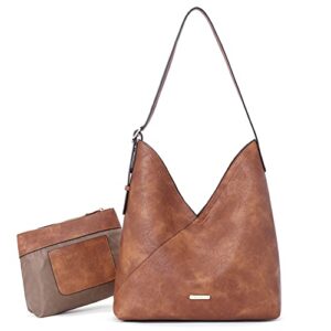 cluci purses for women tote handbags vegan leather hobo bags fashion large ladies shoulder bag