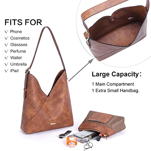 CLUCI Purses for Women Tote Handbags Vegan Leather Hobo Bags Fashion Large Ladies Shoulder Bag