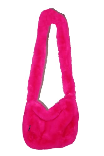 GGOOB Y2k Purse Fuzzy Bag Y2k Bag Fuzzy Purse Y2k Fashion Fluffy Bag Cute Tote Bags Aesthetic Cute Purses for Women (Hot Pink)