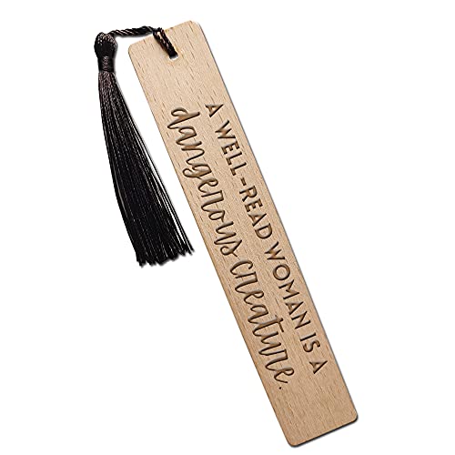 A Well-Read Woman is a Dangerous Funny Inspirational Bookmark, Funny Reader Gifts, Reading Gifts, Gift for Women and Sisters