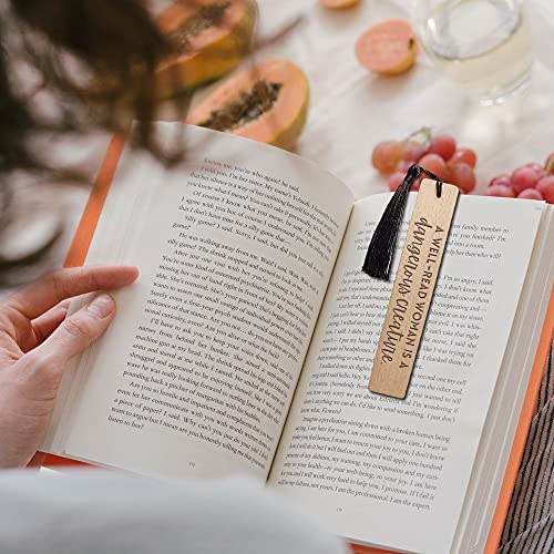 A Well-Read Woman is a Dangerous Funny Inspirational Bookmark, Funny Reader Gifts, Reading Gifts, Gift for Women and Sisters