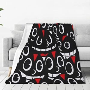 Hakla Lil Darkie Blanket Flannel Fleece Soft Warm Throw Blankets for Bed Sofa Chair Dorm 50 X40 Black