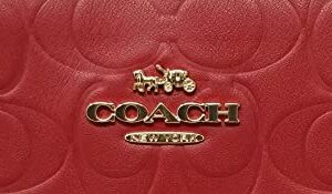 Coach Women's Mini Lilly Carryall (Signature Leather - Cherry)