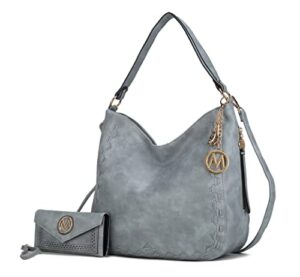 mkf collection shoulder bag for women, top-handle crossbody purse satchel handbag