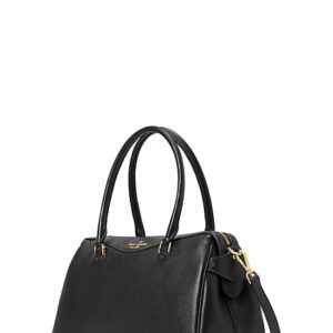 Kate Spade New York Pebbled Leather Mimi Satchel (Black)