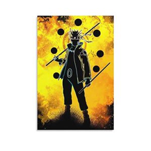 hafqrryah blacklight posters anime poster picture print wall art poster painting canvas posters artworks gift idea room aesthetic 12x18inch(30x45cm)
