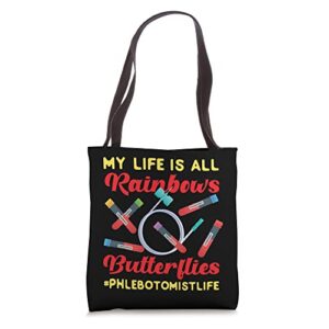 Phlebotomist Tech Technician Butterfly Needle Tote Bag