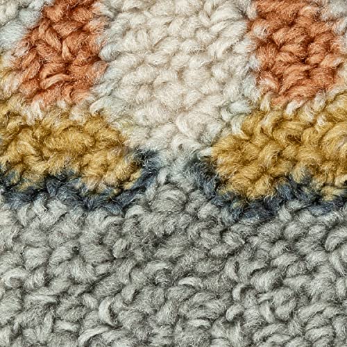 Maples Rugs Fleur Contemporary Motif Kitchen Rugs Non Skid Accent Area Carpet [Made in USA], Radiant Grey, 2'6 x 3'10