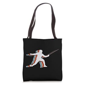 vintage fencing tote bag