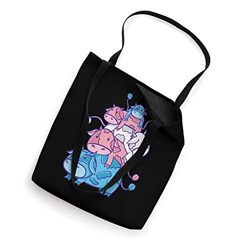 Trans Pride Cow Pile Transgender Tote Bag