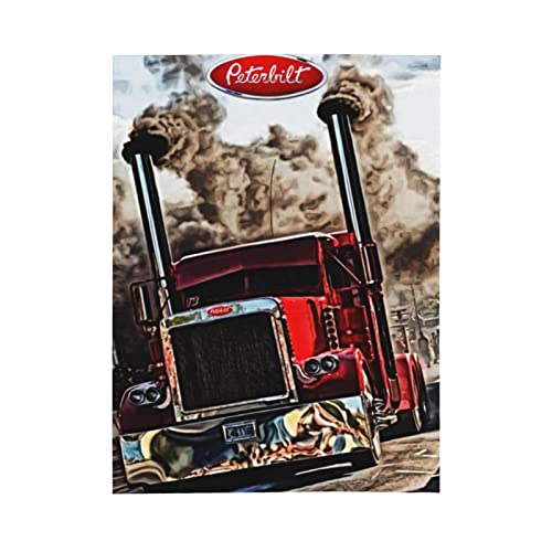 Peterbilt Thicken Double Sided Fleece Blanket Flannel Blanket Thick Fuzzy Warmth Plush Throw Blanket Super Soft Fuzzy Warm Blanket for Autumn,Winter,Bed,Home,Gifts 80"X60" Black