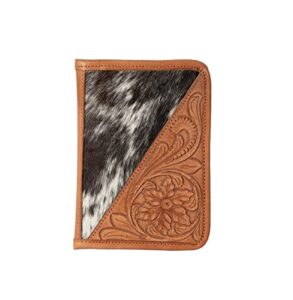 sts ranchwear everyday western style full grain leather yipee kiyay collection magnetic wallet, multi