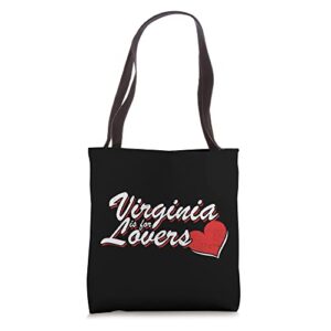 virginia is 4 lovers outdooors va for home virginians gifts tote bag
