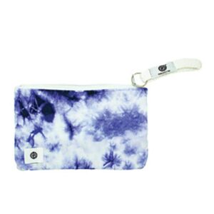 pomchies pom pouch- cow print- small makeup bags for women – water resistant pom makeup pouch bags travel organizer for accessories – cow cosmetic bagspomchies pom pouch- indigo tie dye- small makeup bags for women – water resistant pom makeup pouch bags