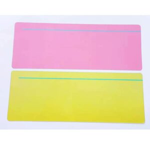 16 pcs Guided Reading Highlight Strips Colored Overlay Reading Bookmark with line