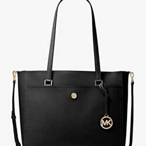 MICHAEL Michael Kors Maisie Large Pebbled Leather 3-IN-1 Tote Bag (Black)