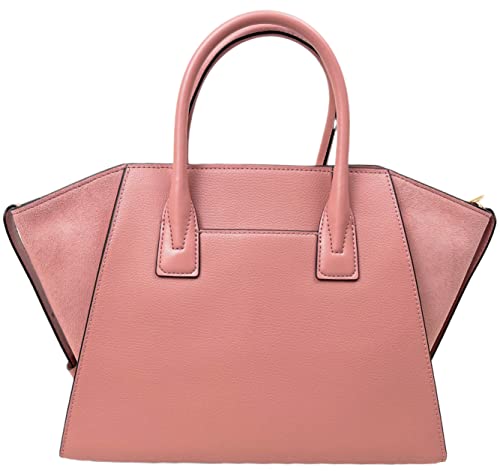 Michael Kors Avril Large Top Zip Slouch Satchel Crossbody (Sunset Rose)