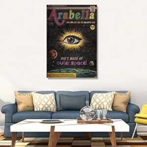 Arabella Arctic Monkeys Vintage Poster Canvas Art and Wall Art Print Modern amily Bedroom Posters 12x18inch No Frame