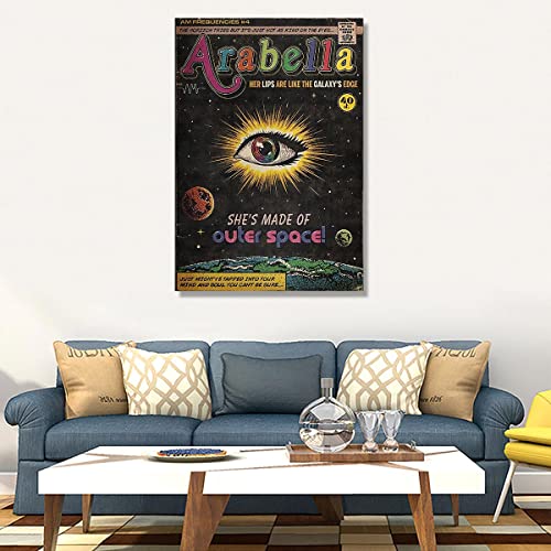 Arabella Arctic Monkeys Vintage Poster Canvas Art and Wall Art Print Modern amily Bedroom Posters 12x18inch No Frame