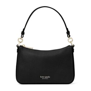 kate spade new york new core pebble pebbled leather medium convertible crossbody black one size