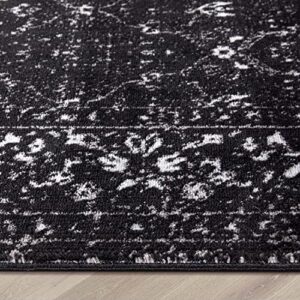 Well Woven Zazzle Argos Black Vintage Modern 5'3" X 7'3" Area Rug