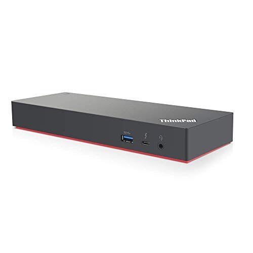 Lenovo ThinkPad Thunderbolt 3 Dock Gen 2 135W (40AN0135) Dual UHD 4K Display Capability, 2 HDMI, 2 DP, USB-C, USB 3.1 with 3 Years Warranty Card